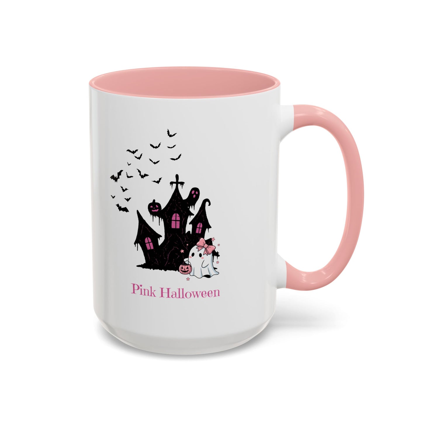 Pink Halloween coffee mug