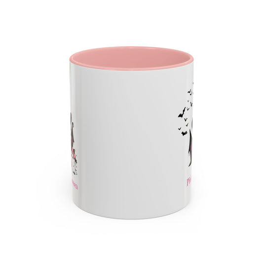 Pink Halloween coffee mug