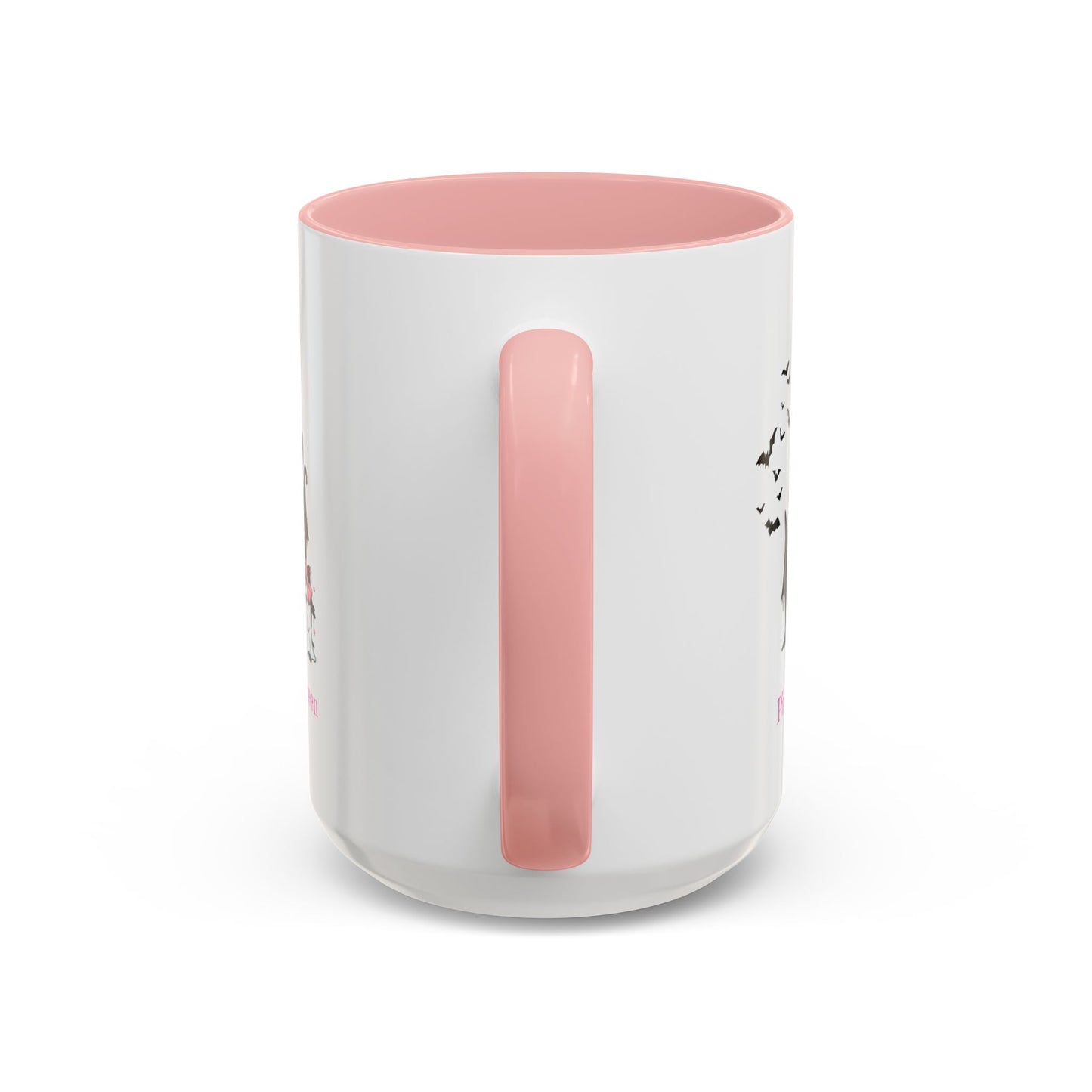 Pink Halloween coffee mug