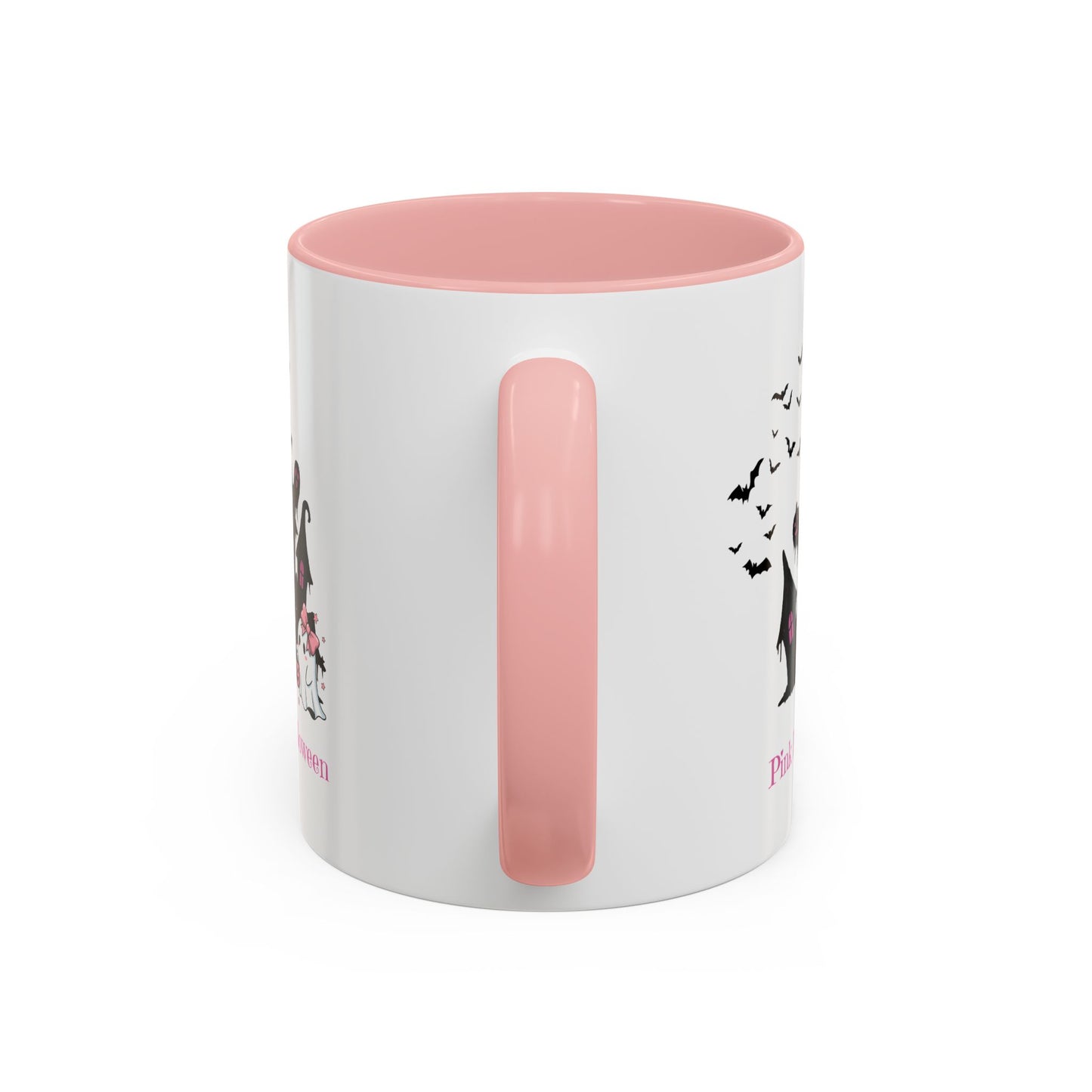 Pink Halloween coffee mug